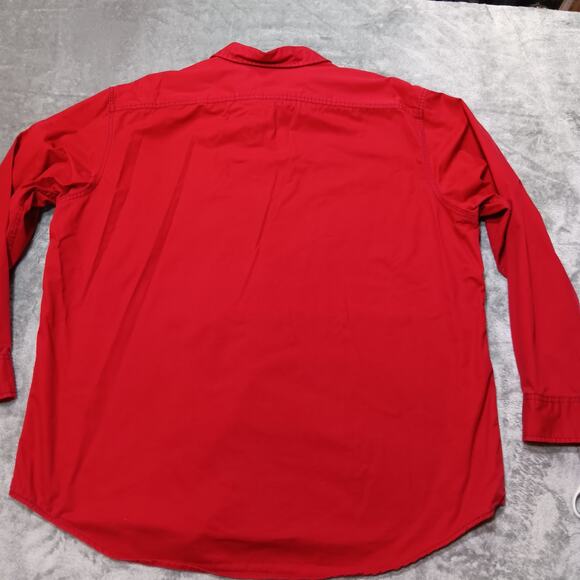 IZOD Men's‎ Button-Down Long Sleeve Casual Shirt Size XLarge Red - Picture 2 of 14